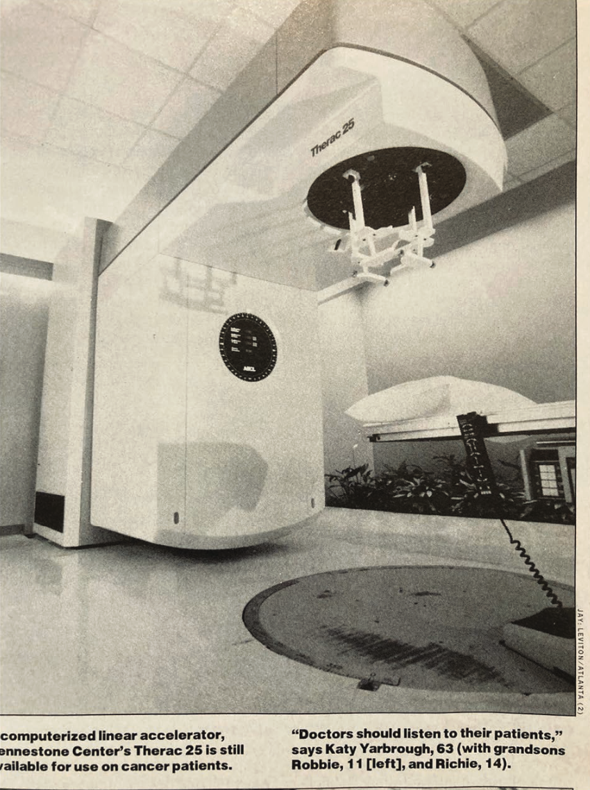 A Therac-25 medical linear accelerator