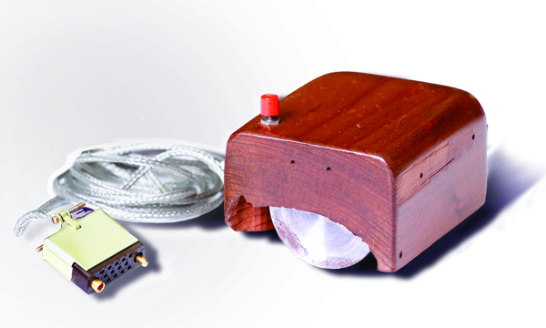 Engelbart and English's prototype mouse, the device for which Fitts's Law was first widely applied to interfaces