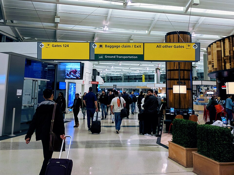 Wayfinding signage at Newark Liberty International Airport, an example of architectural information design